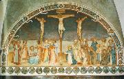 Fra Angelico Crucifixion and Saints painting